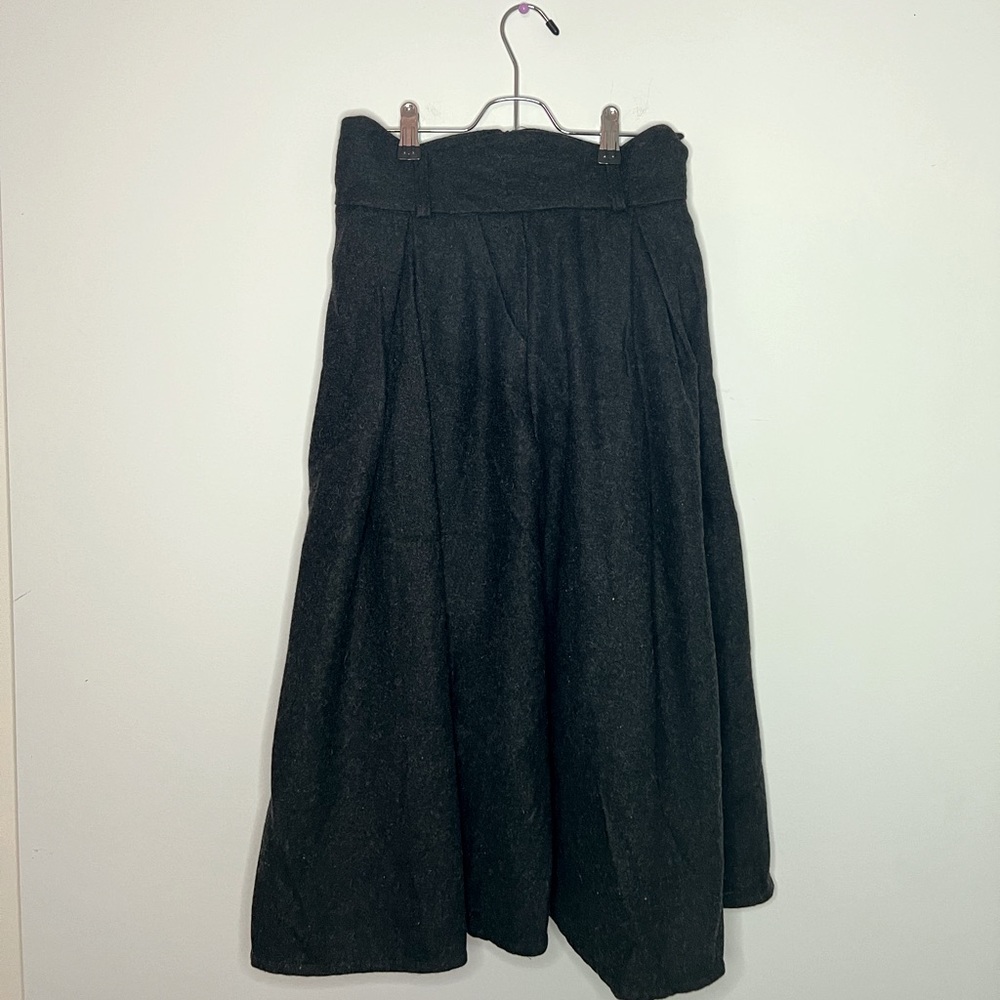 Fleece midi skirt